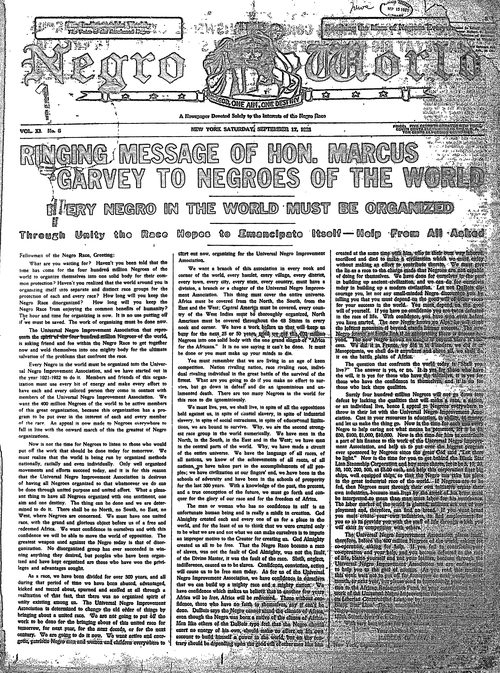 Front page, September 17, 1921