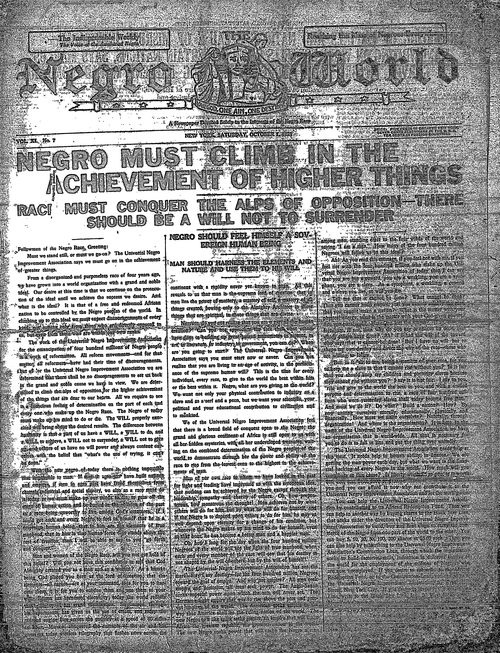 Front page, October 1, 1921