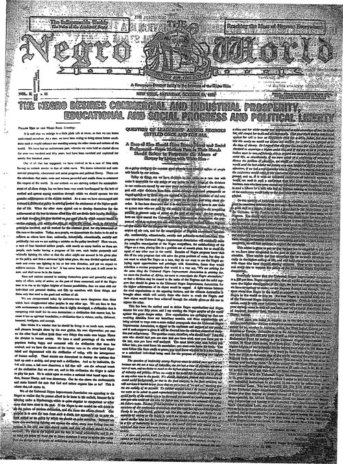 Front page, October 29, 1921