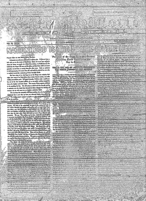 Front page, November 19, 1921