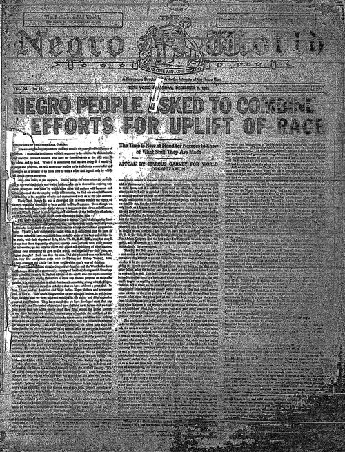 Front page, December 3, 1921