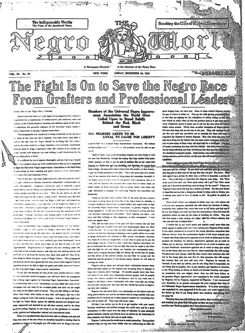 Front page, December 24, 1921