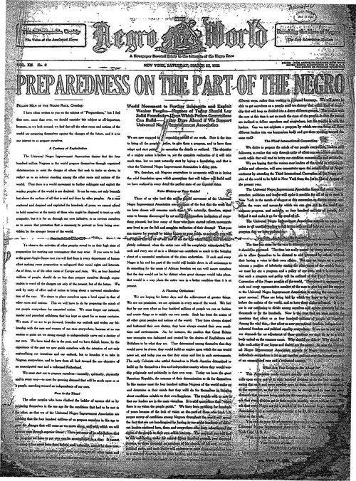Front page, March 25, 1922