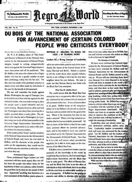 Front page, November 4, 1922