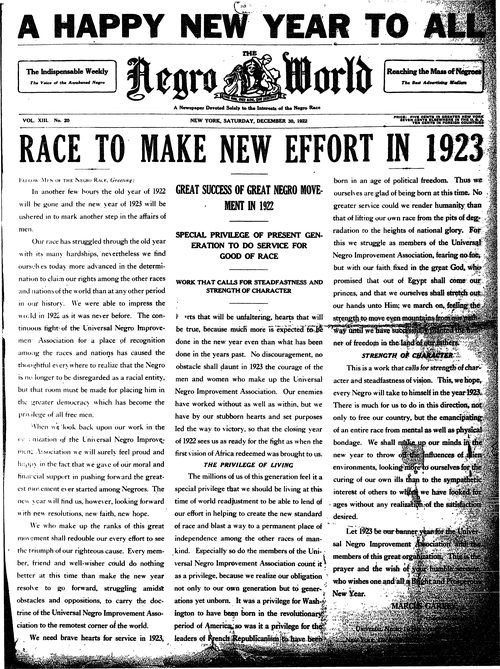 Front page, December 30, 1922