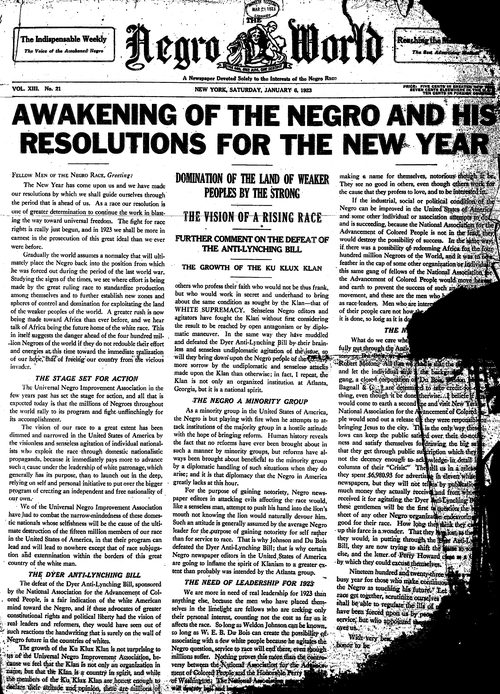 Front page, January 6, 1923
