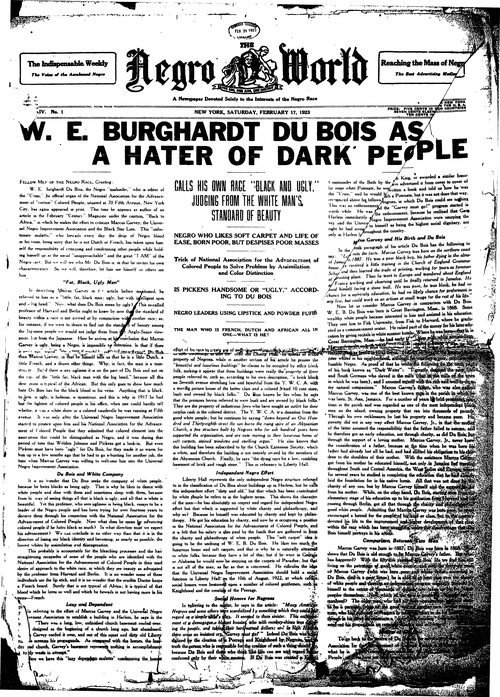 Front page, February 17, 1923