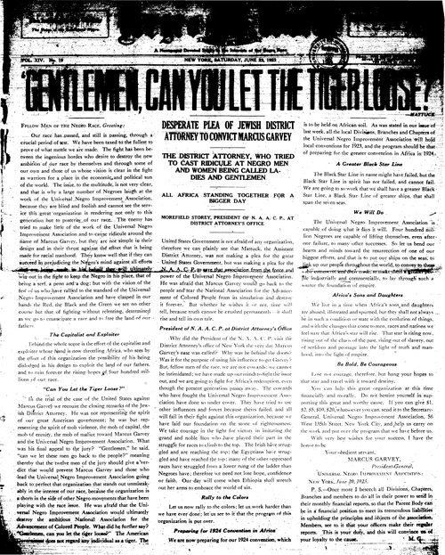 Front page, June 23, 1923
