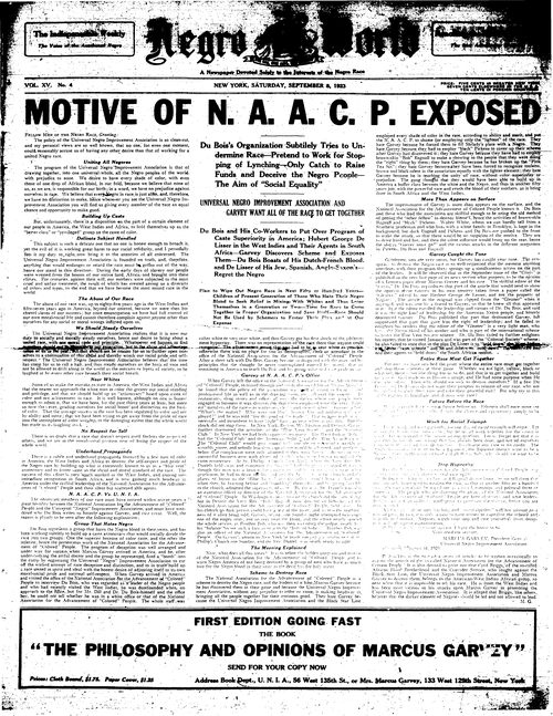 Front page, September 8, 1923