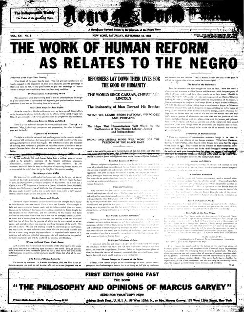Front page, September 15, 1923