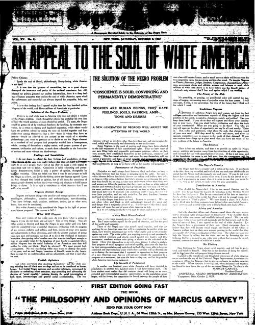 Front page, October 6, 1923