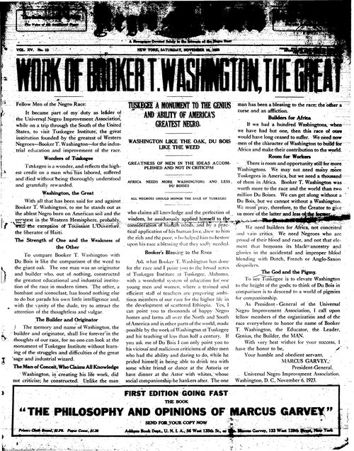 Front page, November 10, 1923
