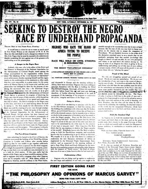 Front page, November 24, 1923