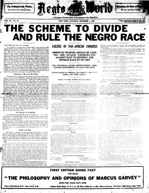 Front page, December 1, 1923