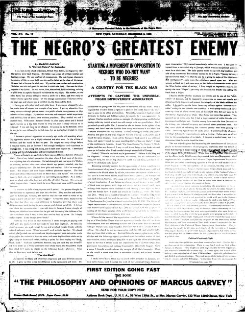 Front page, December 8, 1923