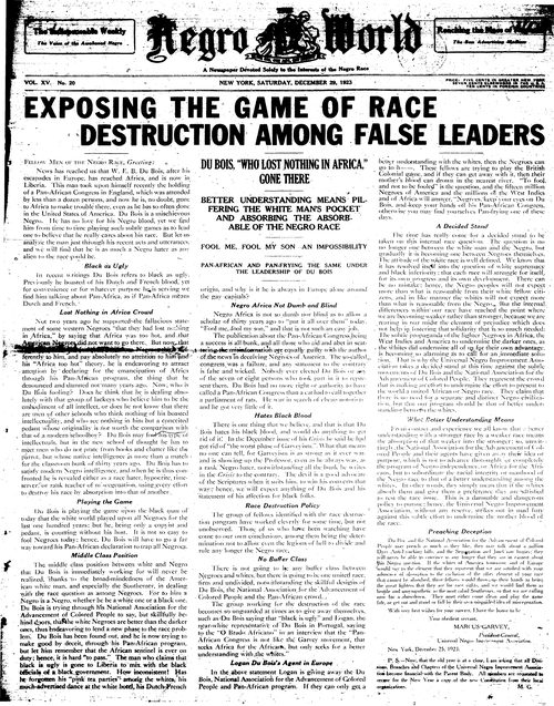 Front page, December 29, 1923