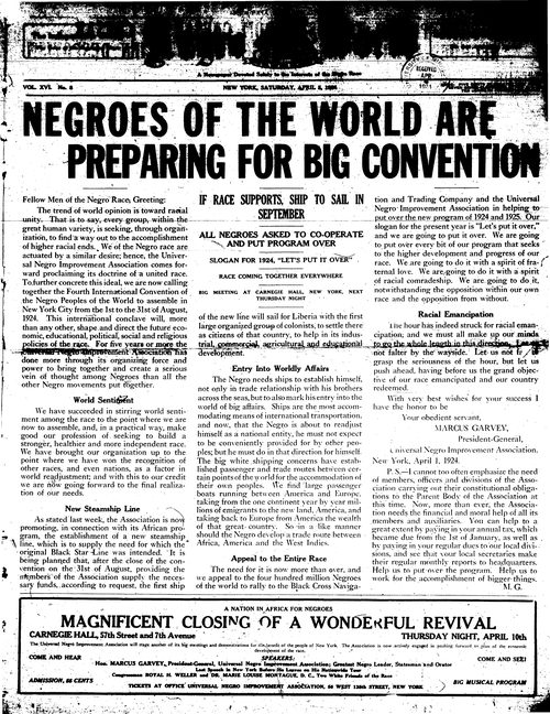 Front page, April 5, 1924