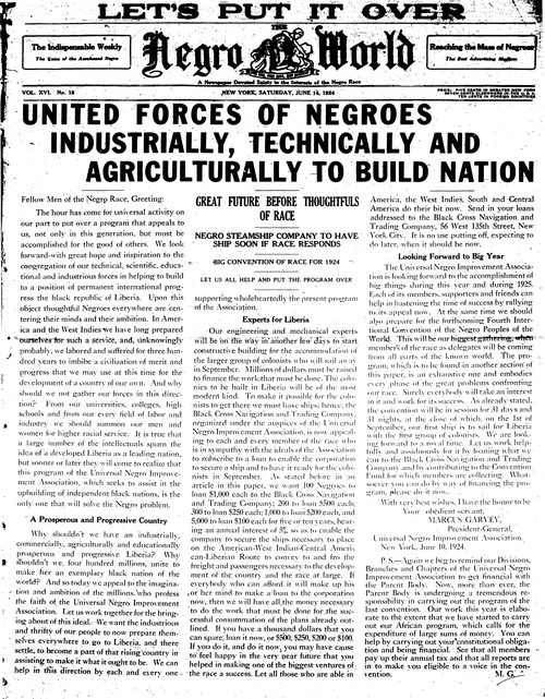 Front page, June 14, 1924