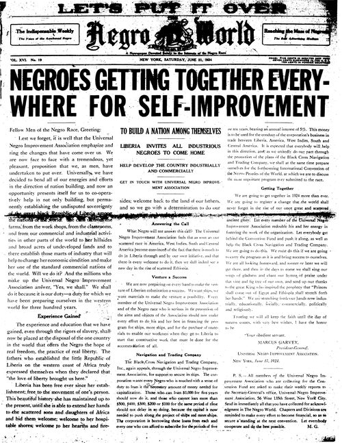 Front page, June 21, 1924