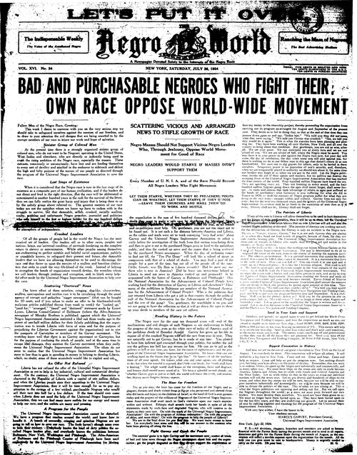 Front page, July 26, 1924