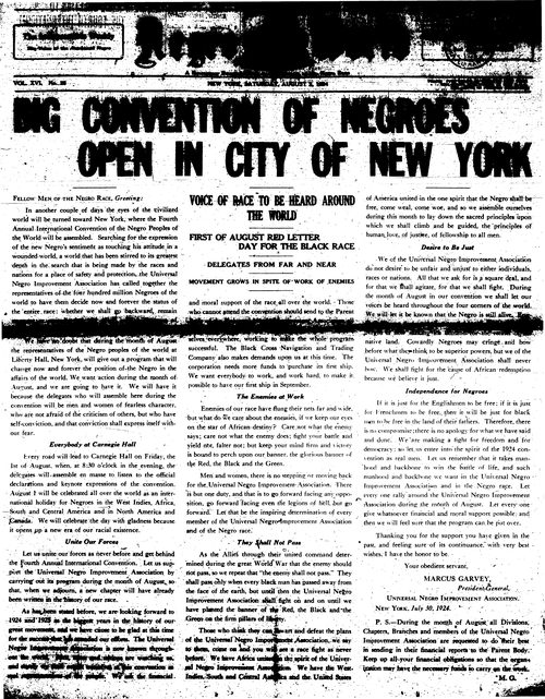 Front page, August 2, 1924