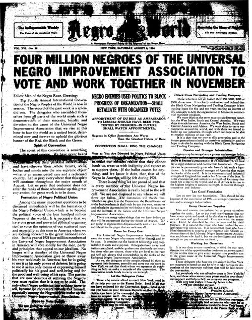 Front page, August 9, 1924