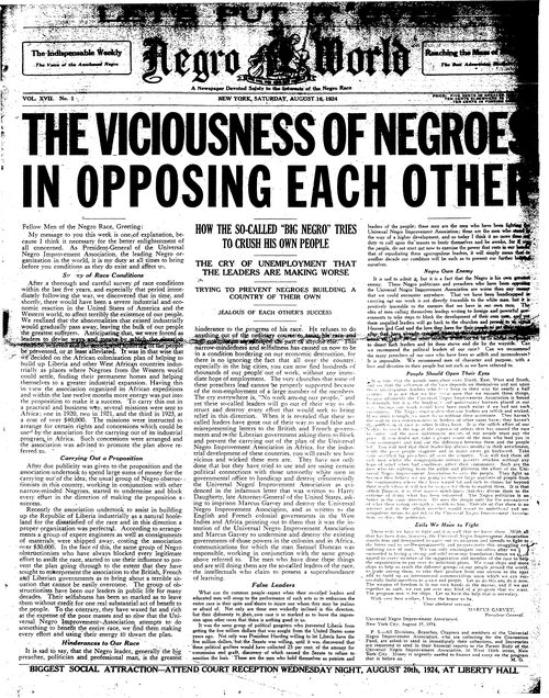 Front page, August 16, 1924