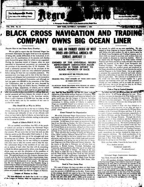 Front page, November 1, 1924
