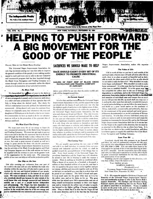 Front page, November 15, 1924
