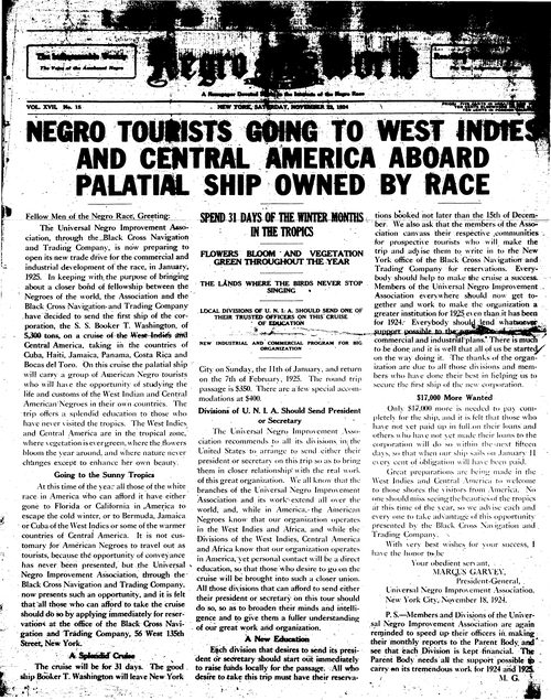 Front page, November 22, 1924