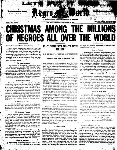 Front page, December 20, 1924