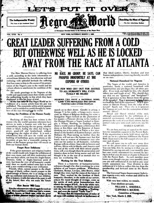 Front page, March 7, 1925