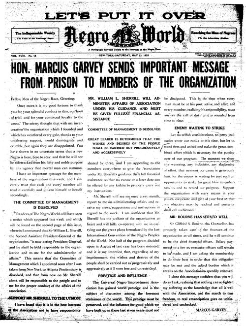 Front page, May 23, 1925