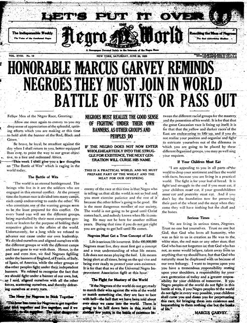 Front page, June 20, 1925