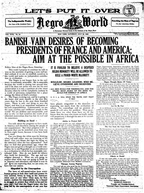 Front page, July 25, 1925