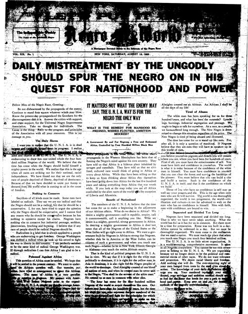 Front page, August 15, 1925