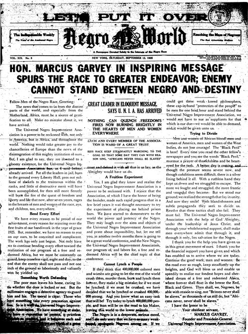 Front page, September 12, 1925