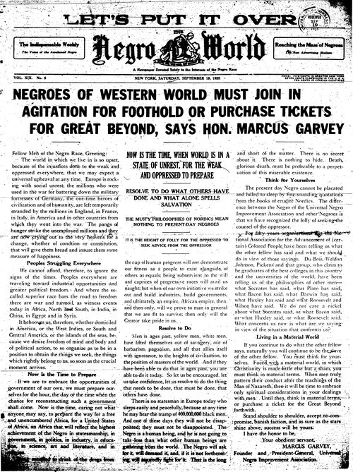 Front page, September 19, 1925