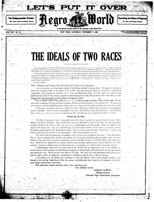 Front page, November 7, 1925