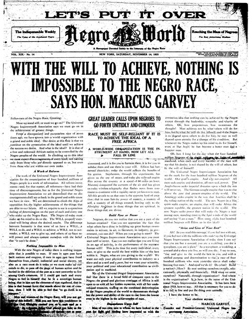 Front page, November 14, 1925