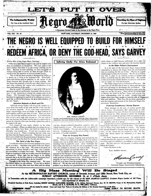 Front page, December 12, 1925