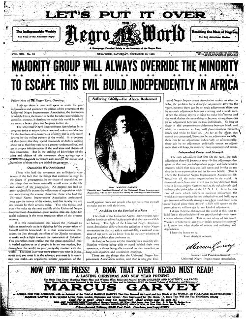 Front page, December 19, 1925