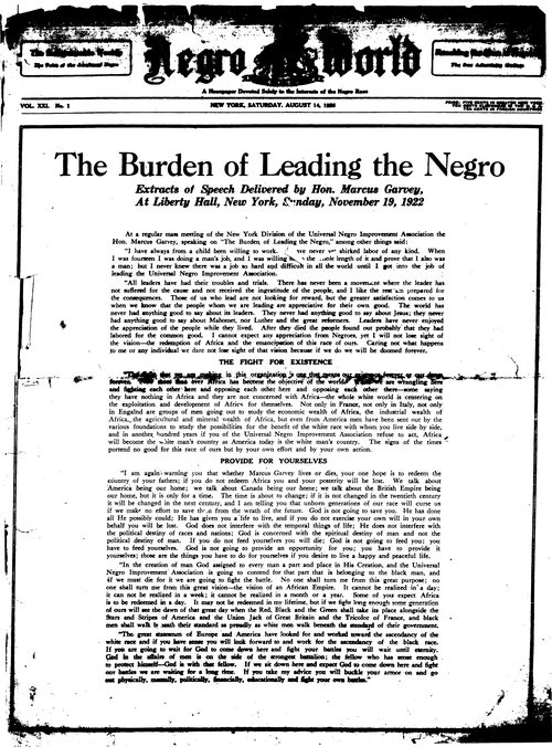 Front page, August 14, 1926