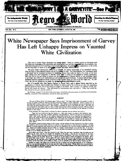 Front page, August 28, 1926