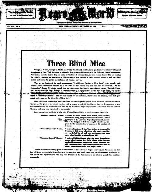Front page, September 11, 1926