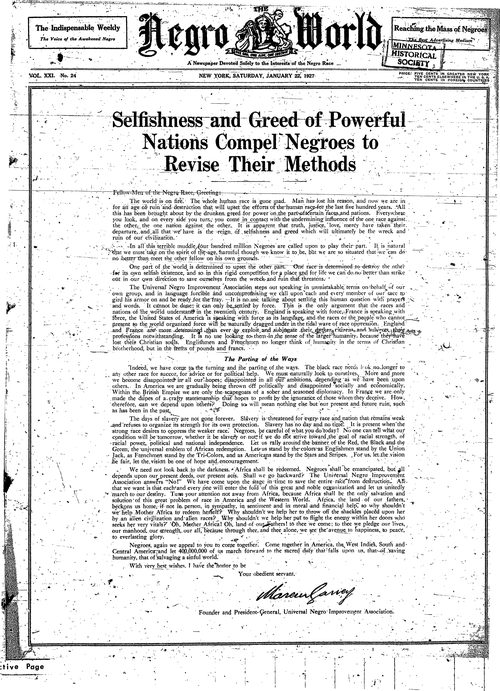 Front page, January 22, 1927