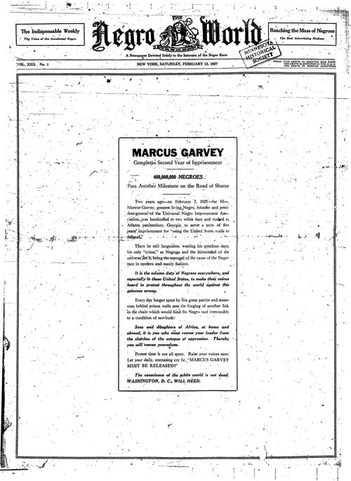 Front page, February 12, 1927