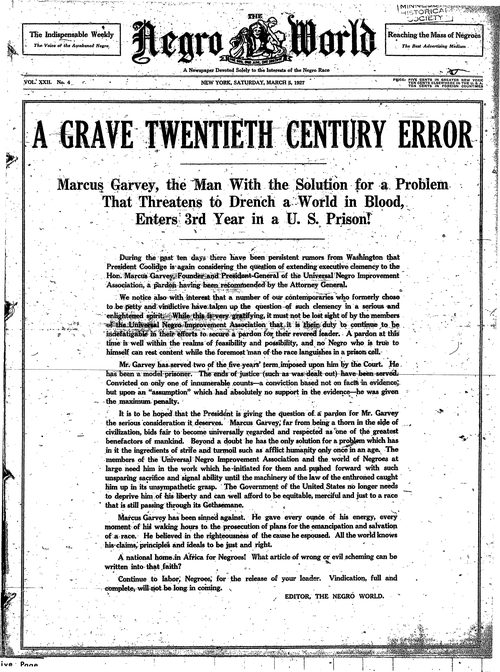 Front page, March 5, 1927