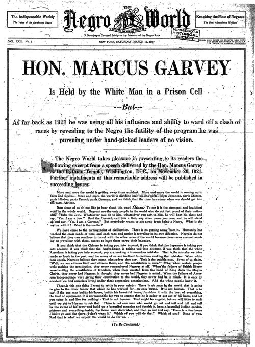Front page, March 12, 1927