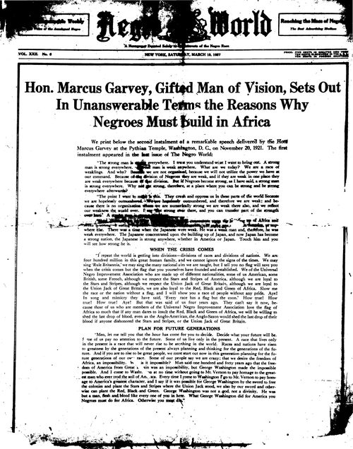 Front page, March 19, 1927